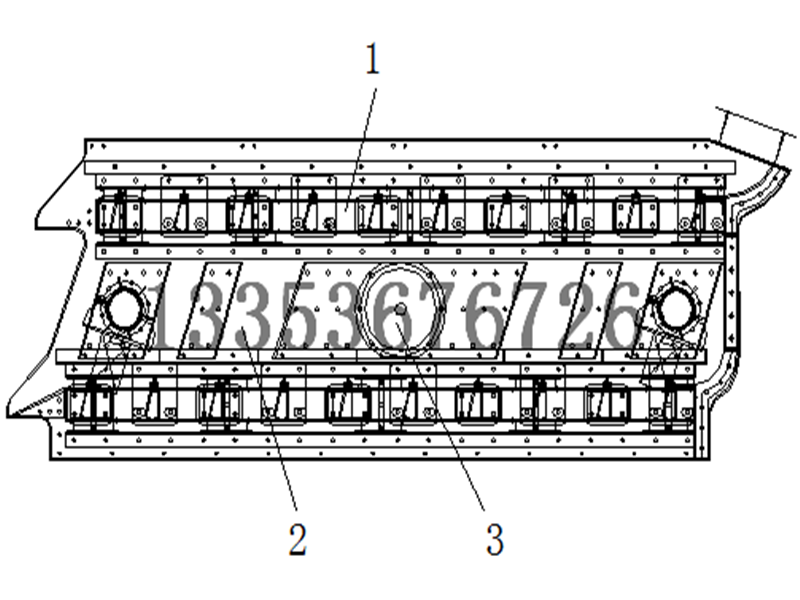 撞擊弛張篩篩箱結構圖紙 撞擊弛張篩篩箱結構圖紙