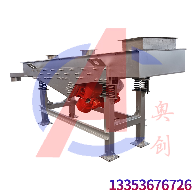 食用小米利用直線篩去除雜質